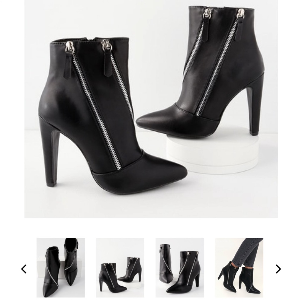 Lulu’s Brand New Qupid Zippered Booties size 6